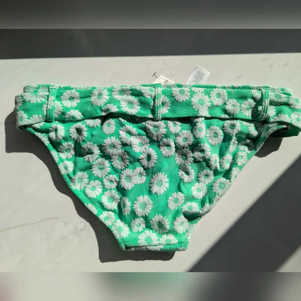 Aerie Green Floral Swim Bottom